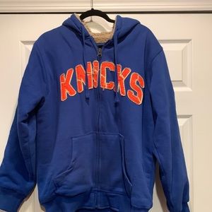 Mens zip up Knicks sweatshirt